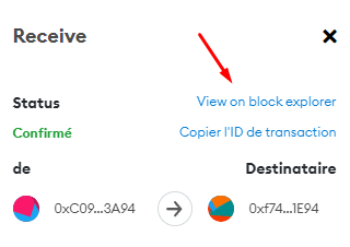 Transaction MetaMask